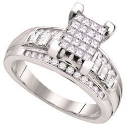 0.75CT Diamond Invisible 10KT Ring White Gold - GD87900