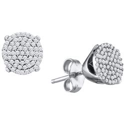 0.33CT Diamond Micro-Pave 10KT Earrings White Gold - GD64522