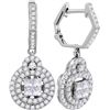 Image 1 : 1.0CT Diamond Anniversary 14KT Earrings White Gold - GD104782