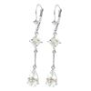 Image 1 : 3.75 ctw Aquamarine Earrings Jewelry 14KT White Gold