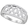 Image 1 : 0.33CT Diamond Anniversary 10KT Ring White Gold