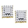 Image 1 : 0.50CT Diamond Invisible 14KT Earrings Yellow Gold