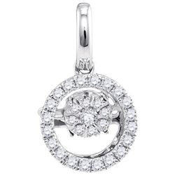 0.10CT Diamond Anniversary 10KT Pendant White Gold