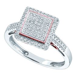 0.33CT Diamond Square 10KT Ring White Gold