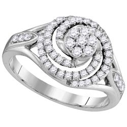 0.50CT Diamond Anniversary 10KT Ring White Gold