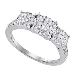 0.50CT Diamond Bridal 14KT Ring White Gold