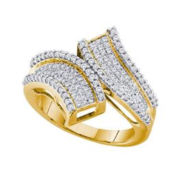 0.50CT Diamond Micro-Pave 10KT Ring Yellow Gold