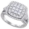 Image 1 : 2.0CT Diamond Invisible 14KT Ring White Gold
