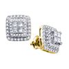 Image 1 : 1.0CT Diamond Bellagio 14KT Earrings Yellow Gold