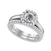 Image 1 : 0.30CT Diamond Semi-Mount 18KT Ring White Gold