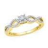 Image 1 : 0.02CT Diamond Anniversary 10KT Ring Yellow Gold