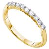 Image 1 : 0.25CT Diamond Anniversary 14KT Ring Yellow Gold