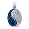 Image 1 : 0.35CT Diamond Micro-Pave 10KT Pendant White Gold