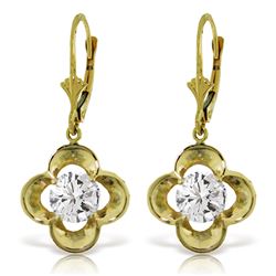 1.0 ctw Diamond Anniversary Earrings Jewelry 14KT Yellow Gold