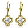 Image 1 : 1.0 ctw Diamond Anniversary Earrings Jewelry 14KT Yellow Gold