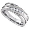 Image 1 : 0.35CT Diamond Machine-Set 10KT Ring White Gold