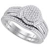 Image 1 : 0.50CT Diamond Micro-Pave 10KT Ring White Gold