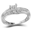 Image 1 : 0.50CT Diamond Invisible 14KT Ring White Gold