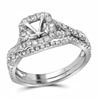 Image 1 : 0.60CT Diamond Semi-Mount 14KT Ring White Gold