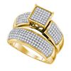 Image 1 : 0.60CT Diamond Micro-Pave 10KT Ring Yellow Gold