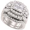 Image 1 : 2.75CT Diamond Invisible 14KT Ring White Gold