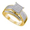 Image 1 : 0.33CT Diamond Micro-Pave 10KT Ring Yellow Gold
