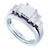 Image 1 : 0.50CT Diamond Invisible 14KT Ring White Gold