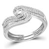 Image 1 : 0.25CT Diamond Semi-Mount 10KT Ring White Gold