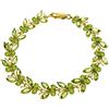 Image 1 : 16.5 ctw Peridot Bracelet Jewelry 14KT Yellow Gold