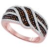 Image 1 : 0.50CT Diamond Micro-Pave 10KT Ring Rose Gold