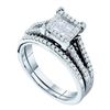 Image 1 : 0.50CT Diamond Invisible 14KT Ring White Gold