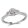 Image 1 : 0.15CT Diamond Anniversary 10KT Ring 2Tone Gold