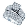0.60CT Diamond Micro-Pave 10KT Ring White Gold