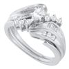 0.50CT Diamond Bridal 14KT Ring White Gold