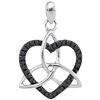 0.10CTW Black Diamond Anniversary 10KT Pendant White Gold