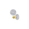 0.50CT Diamond Soleil 14KT Earrings Yellow Gold