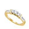 0.30CT Diamond Anniversary 14KT Ring Yellow Gold