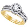 0.75CT Diamond Bridal 14KT Ring Yellow Gold