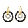 0.60CT Diamond Anniversary 14KT Earrings Yellow Gold