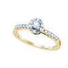 0.25CT Diamond Bridal 10KT Ring Yellow Gold