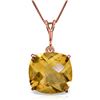 3.6 ctw Citrine Necklace Jewelry 14KT Rose Gold