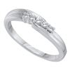 Image 1 : 0.10CT Diamond Promise 10KT Ring White Gold