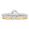 Image 1 : 0.75CT Diamond Bridal 14KT Ring Yellow Gold