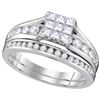 Image 1 : 1.0CT Diamond Invisible 14KT Ring White Gold