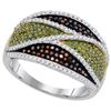 Image 1 : 0.75CT Diamond Micro-Pave 10KT Ring White Gold