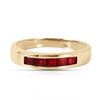 Image 1 : 0.60 ctw Ruby Ring Jewelry 14KT Yellow Gold