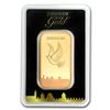 Image 1 : One pc. 1 oz .9999 Fine Gold Bar - Holy Land Mint Dove of Peace In Assay