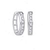 Image 1 : 0.25CT Diamond Hoops 10KT Earrings White Gold