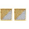 Image 1 : 0.35CT Diamond Micro-Pave 14KT Earrings Yellow Gold