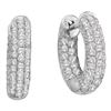 Image 1 : 0.75CT Diamond Hoops 14KT Earrings White Gold